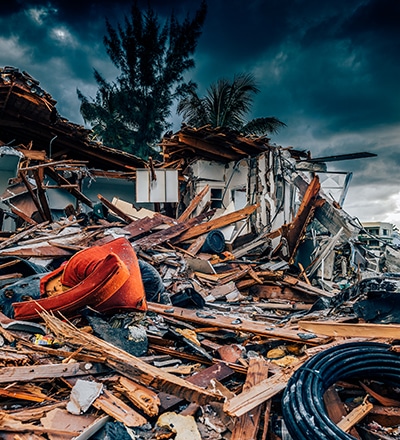 disaster scene