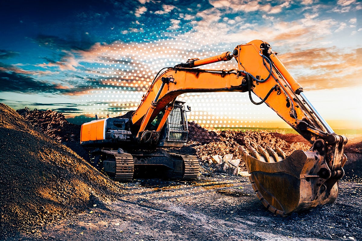 digger equipped with FlexMove Fleet