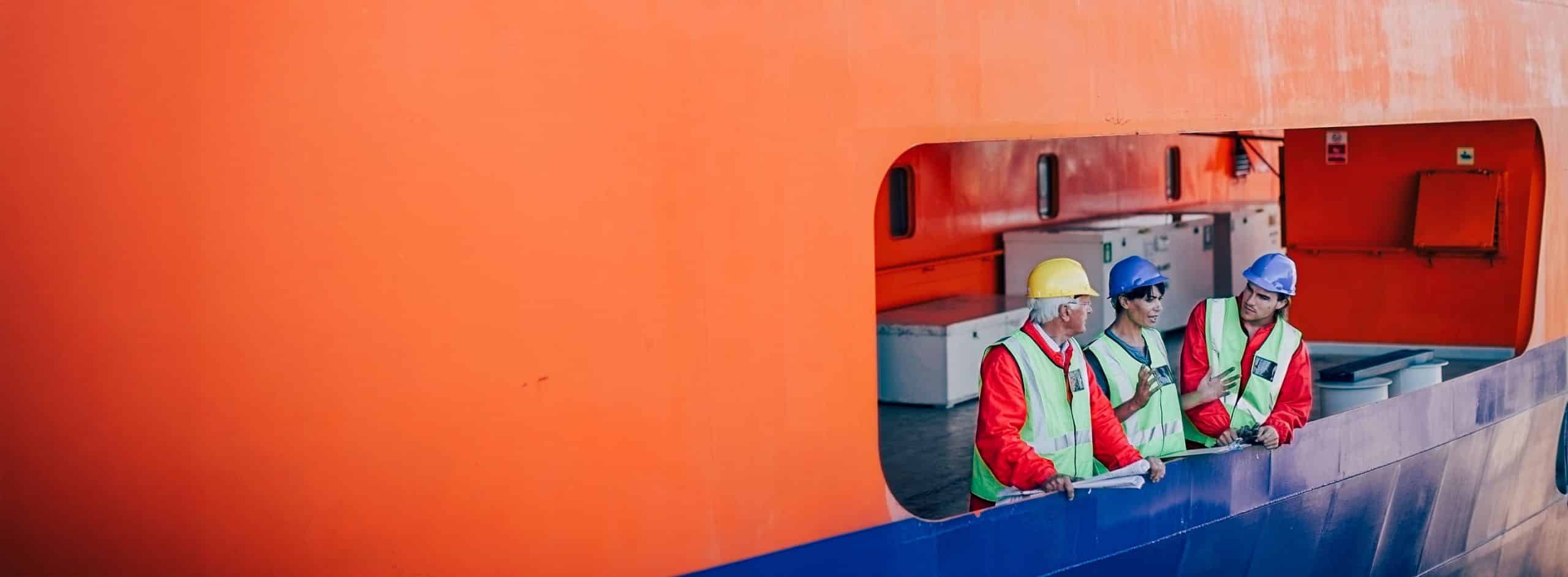 Ship crew enjoying FlexMaritime CrewTV+