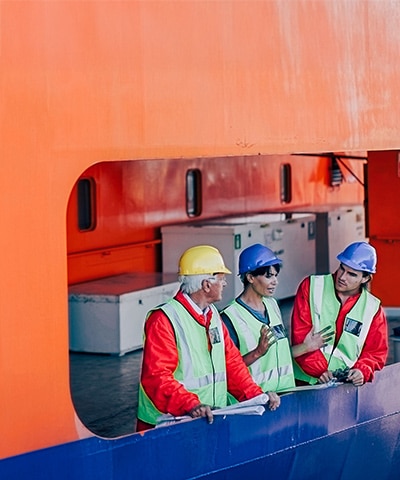 Ship crew enjoying FlexMaritime CrewTV+