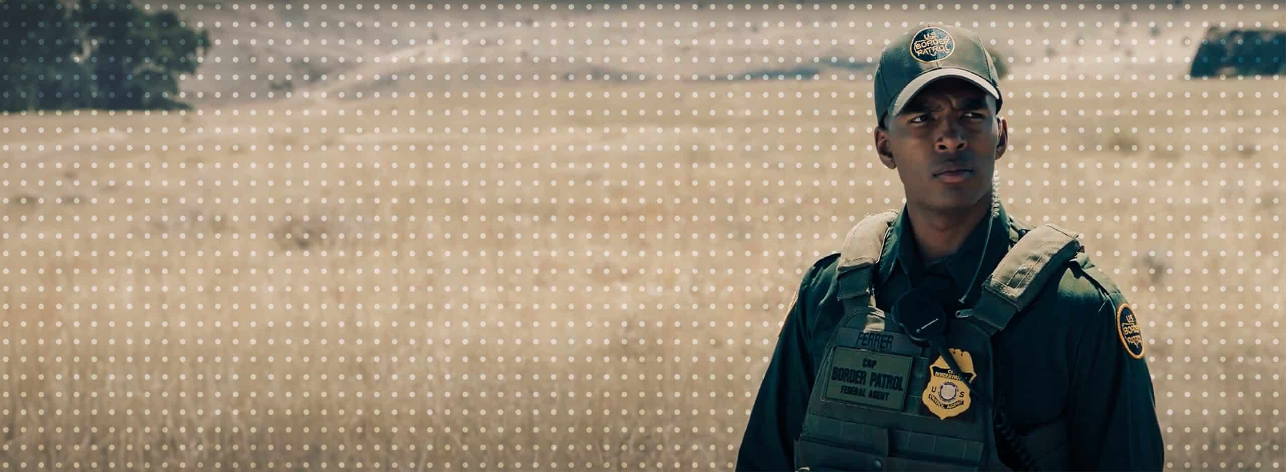 border patrol agent in the field