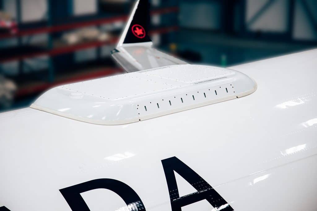 Intelsat multi-orbit electronically steered array (ESA) on top of plane