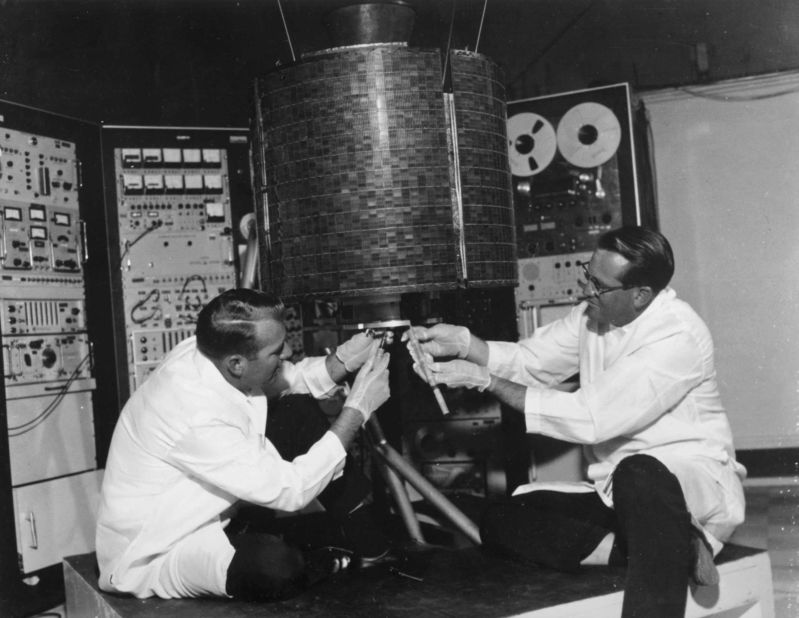 The first commercial communications satellite - INTELSAT I Early Bird