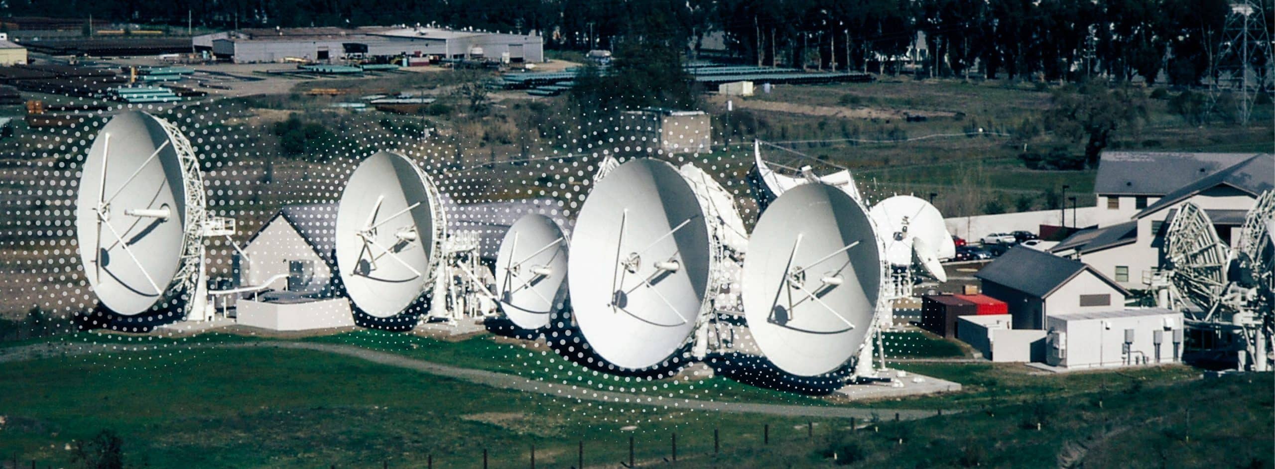 multiple satellite dishes