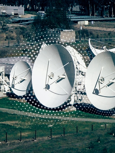 multiple satellite dishes