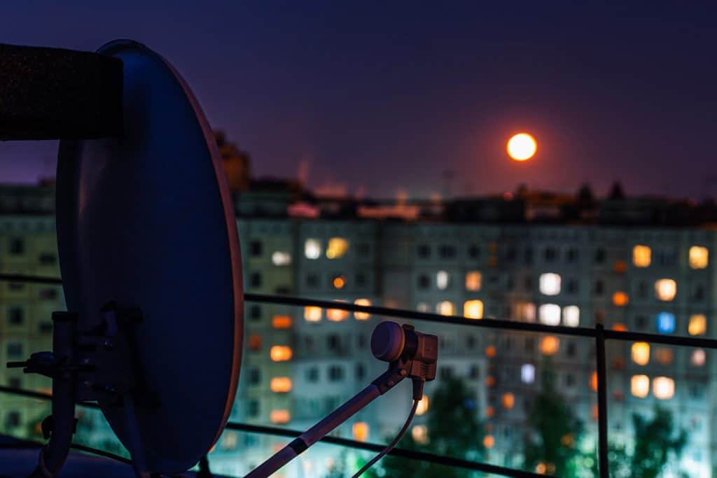 satellitedish condo buildings