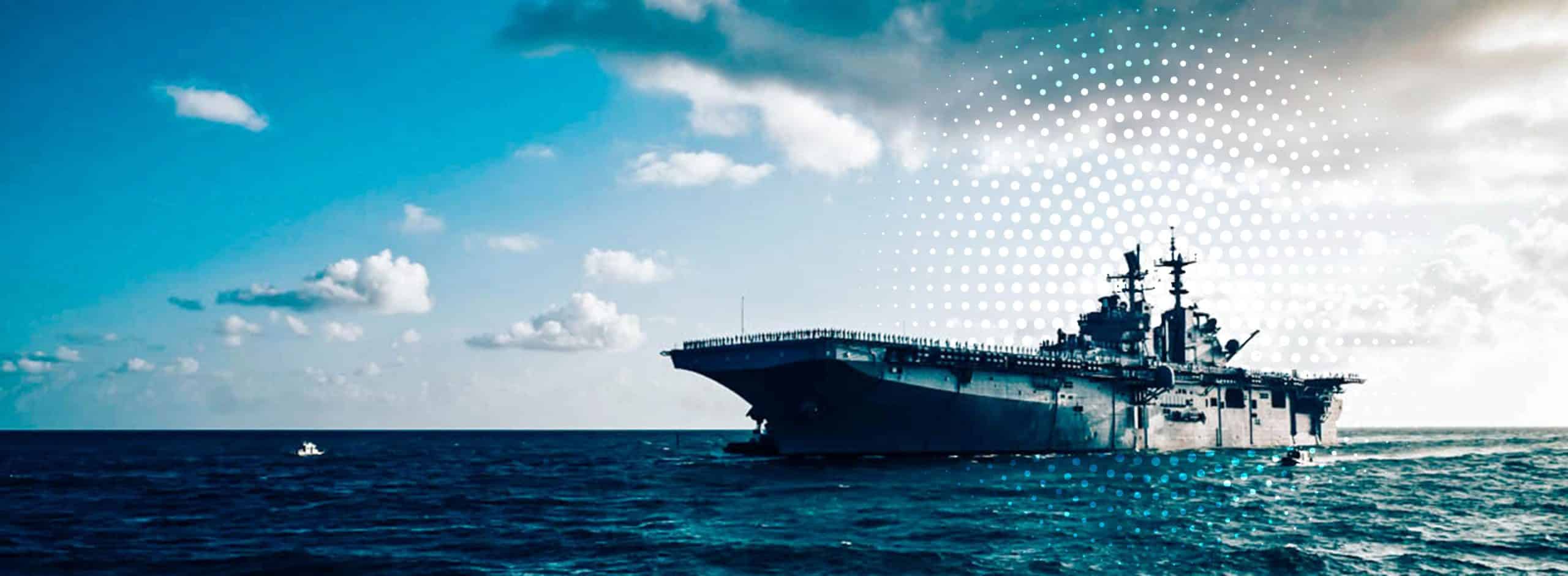 aircraft carrier at sea