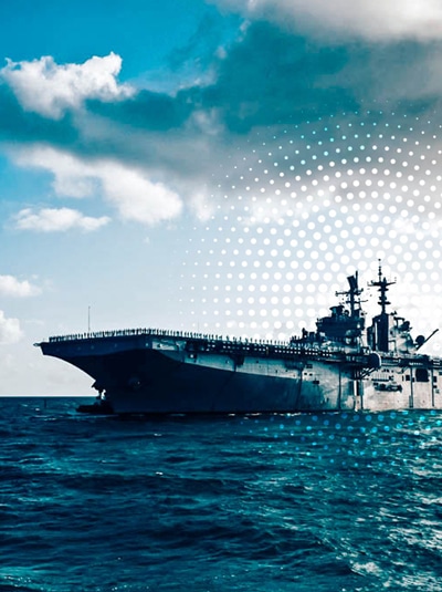 aircraft carrier at sea
