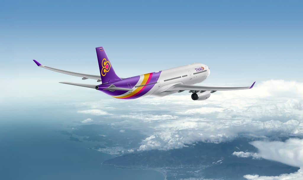 Thai Airways International’s Airbus A330-300 with 2ku inflight connectivity